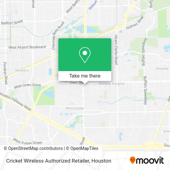 Cricket Wireless Authorized Retailer map