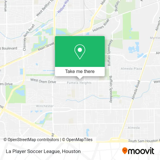 La Player Soccer League map