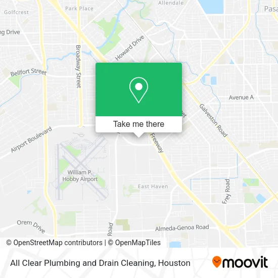 Mapa de All Clear Plumbing and Drain Cleaning