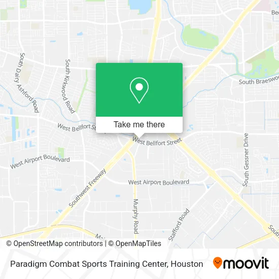 Paradigm Combat Sports Training Center map