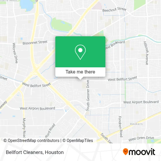 Bellfort Cleaners map