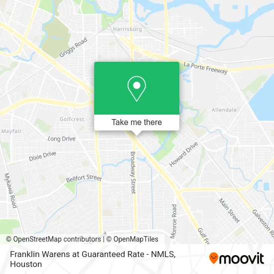 Mapa de Franklin Warens at Guaranteed Rate - NMLS