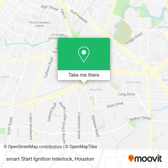 Mapa de smart Start Ignition Interlock
