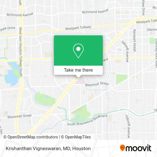 Mapa de Krishanthan Vigneswaran, MD