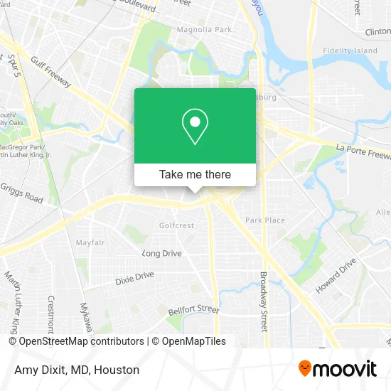 Mapa de Amy Dixit, MD