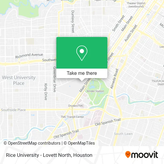 Rice University - Lovett North map