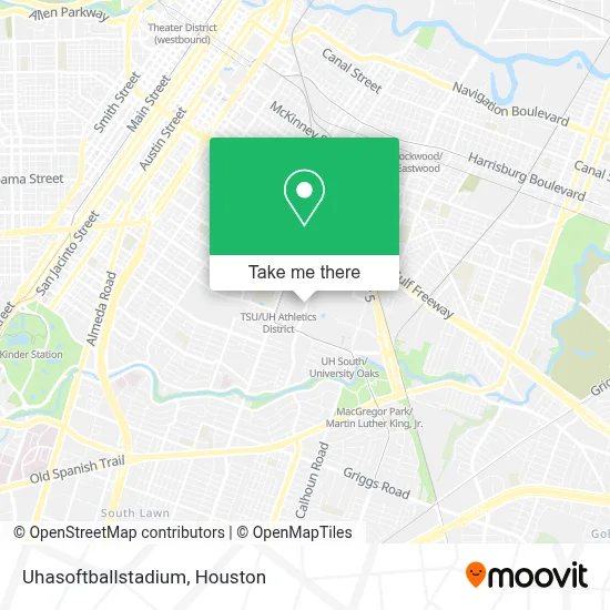 Uhasoftballstadium map