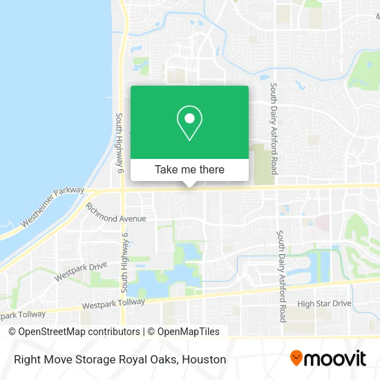 Mapa de Right Move Storage Royal Oaks