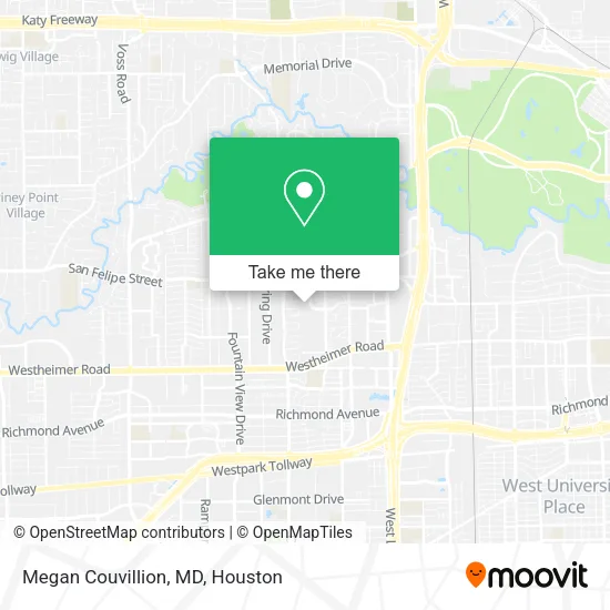 Megan Couvillion, MD map