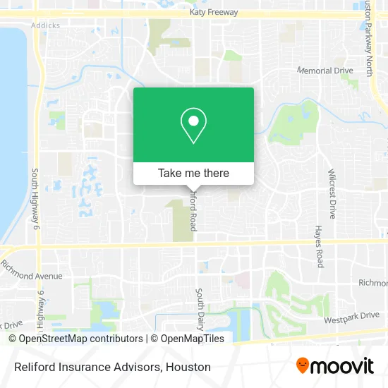 Reliford Insurance Advisors map