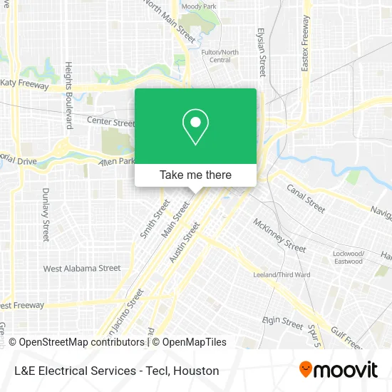 L&E Electrical Services - Tecl map