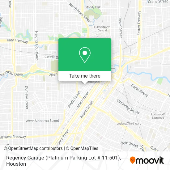 Regency Garage (Platinum Parking Lot # 11-501) map