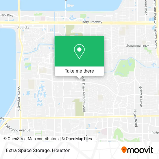 Extra Space Storage map