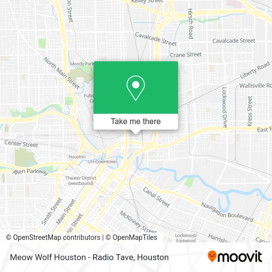 Mapa de Meow Wolf Houston - Radio Tave