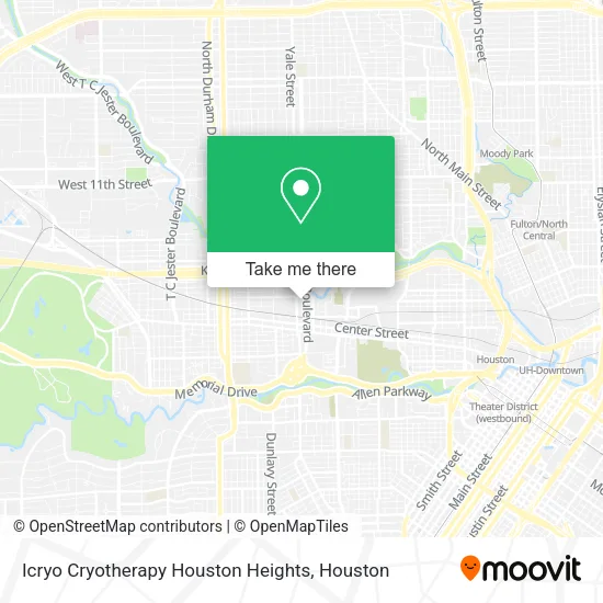 Mapa de Icryo Cryotherapy Houston Heights