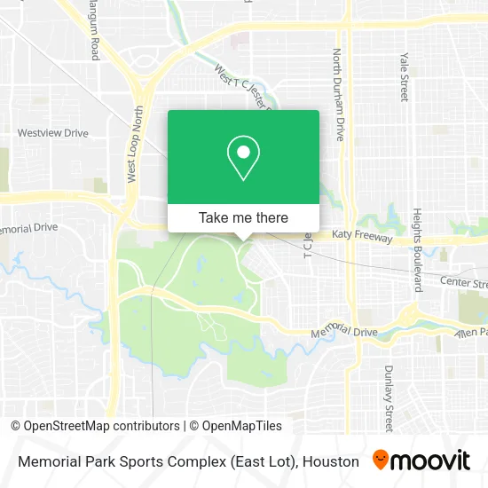 Memorial Park Sports Complex (East Lot) map