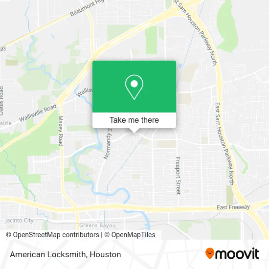 American Locksmith map