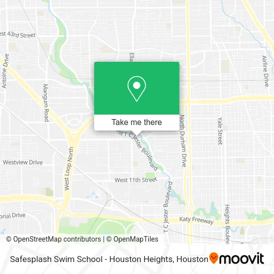 Mapa de Safesplash Swim School - Houston Heights