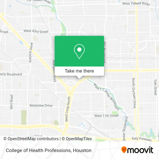 College of Health Professions map