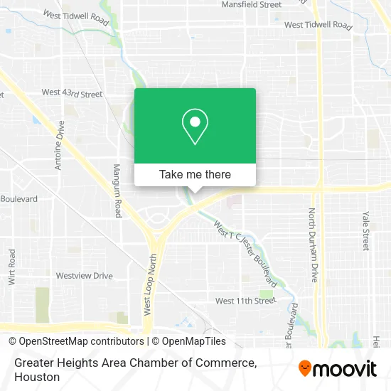 Greater Heights Area Chamber of Commerce map