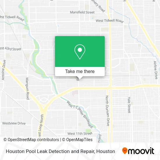 Mapa de Houston Pool Leak Detection and Repair