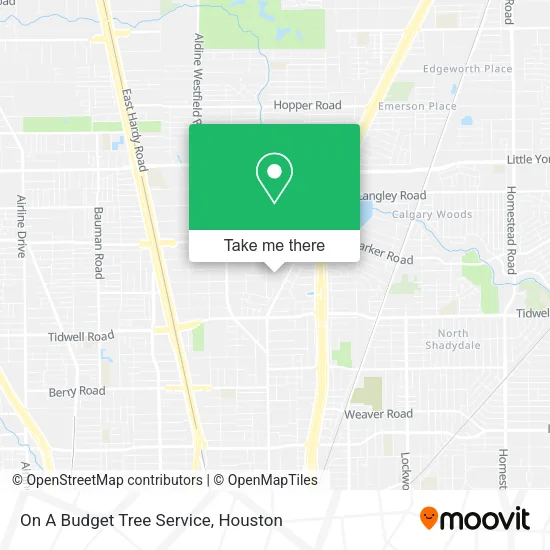 Mapa de On A Budget Tree Service