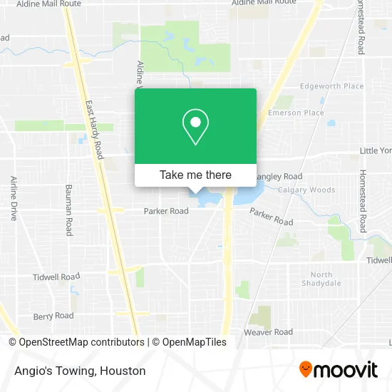 Mapa de Angio's Towing