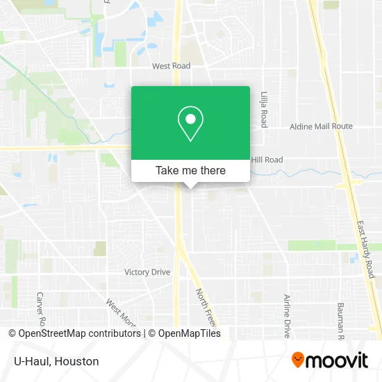 U-Haul map