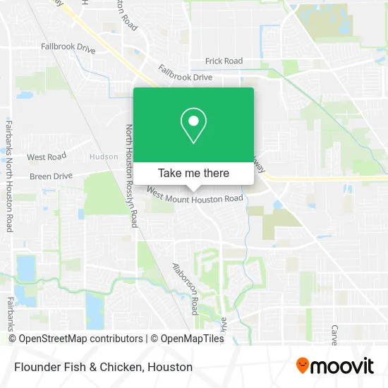 Flounder Fish & Chicken map