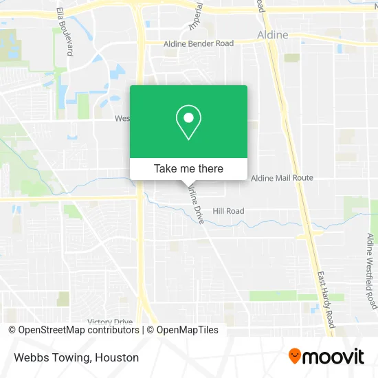Webbs Towing map
