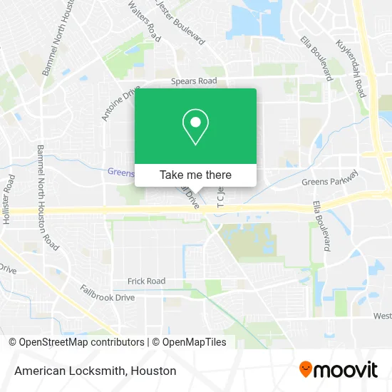 American Locksmith map