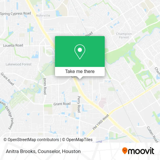 Mapa de Anitra Brooks, Counselor