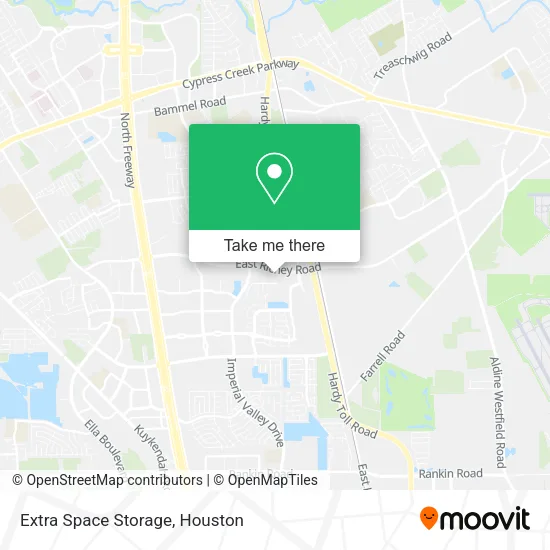 Extra Space Storage map