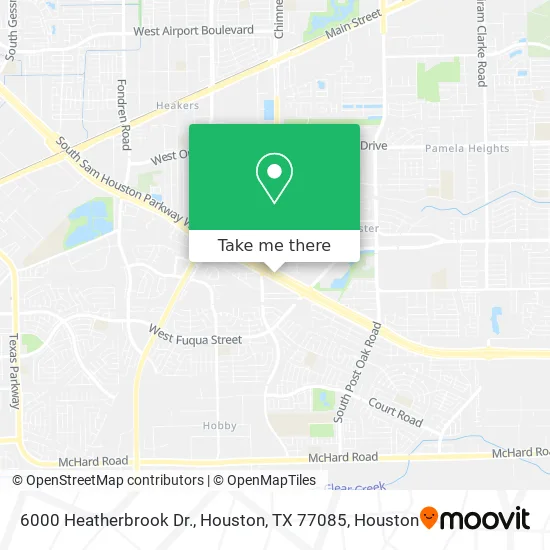 6000 Heatherbrook Dr., Houston, TX 77085 map