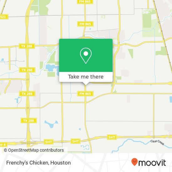 Frenchy's Chicken map