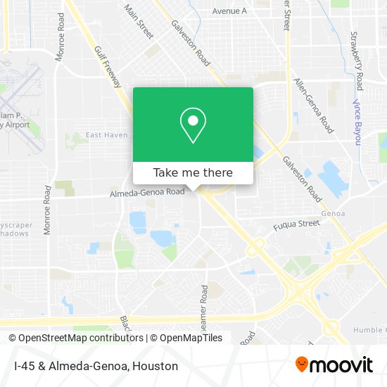 I-45 & Almeda-Genoa map