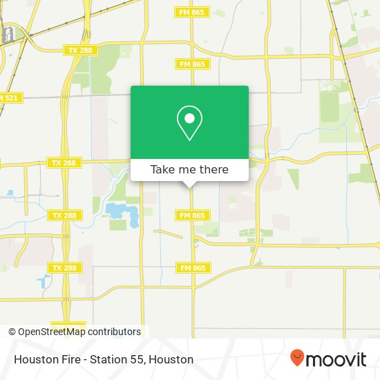 Mapa de Houston Fire - Station 55