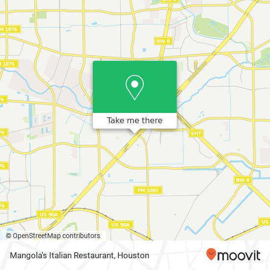 Mapa de Mangola's Italian Restaurant