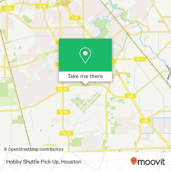 Hobby Shuttle Pick Up map