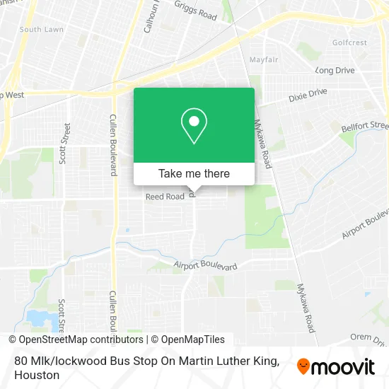 Mapa de 80 Mlk / lockwood Bus Stop On Martin Luther King