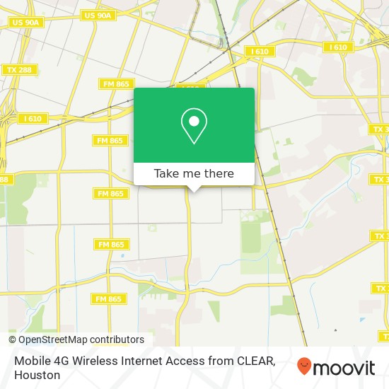 Mobile 4G Wireless Internet Access from CLEAR map