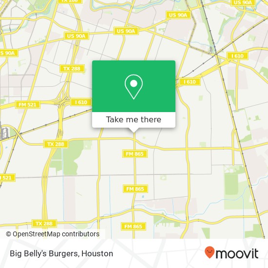 Big Belly's Burgers map