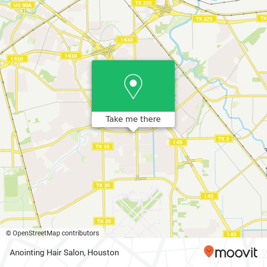 Mapa de Anointing Hair Salon