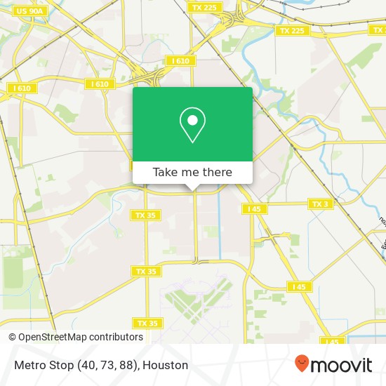 Mapa de Metro Stop (40, 73, 88)