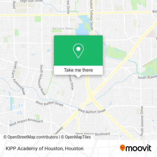Mapa de KIPP Academy of Houston