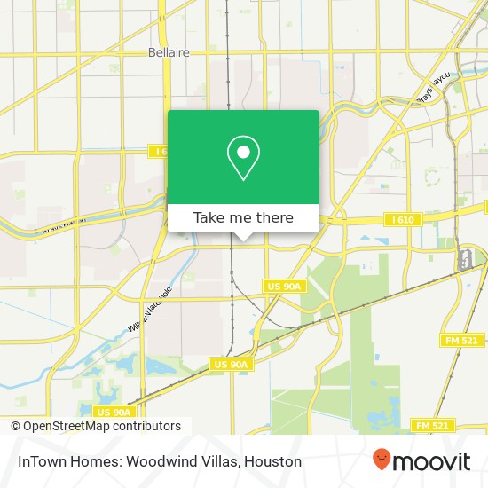 InTown Homes: Woodwind Villas map