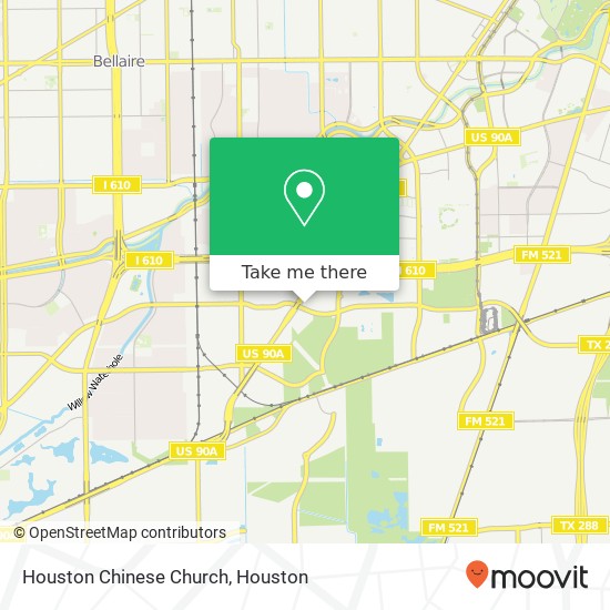 Houston Chinese Church map