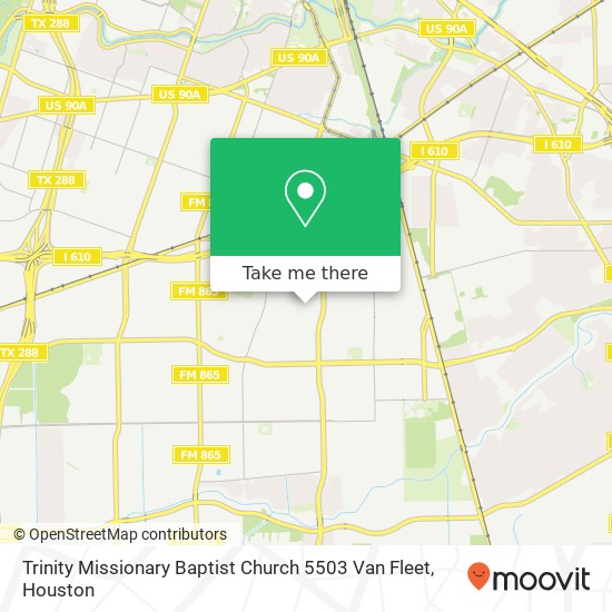 Trinity Missionary Baptist Church  5503 Van Fleet map