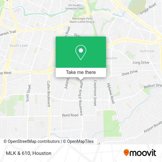 Mapa de MLK &	610