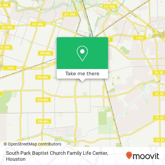 Mapa de South Park Baptist Church Family Life Center